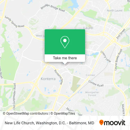 New Life Church map