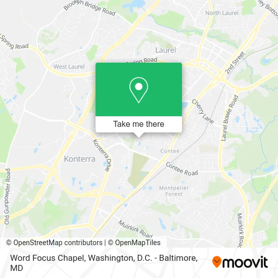 Word Focus Chapel map