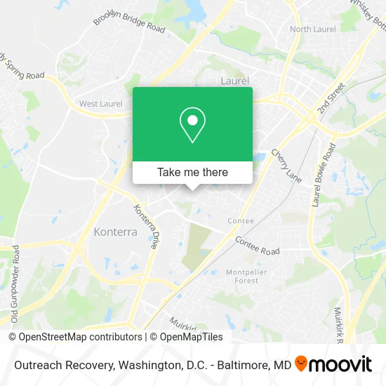 Outreach Recovery map