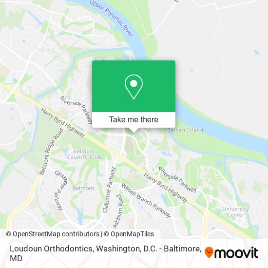 Loudoun Orthodontics map