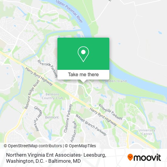 Northern Virginia Ent Associates- Leesburg map