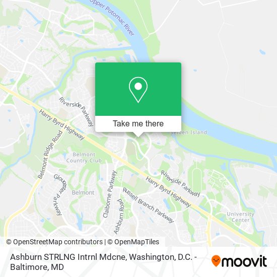 Ashburn STRLNG Intrnl Mdcne map