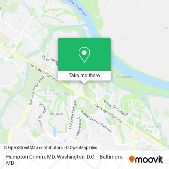 Hampton Crimm, MD map
