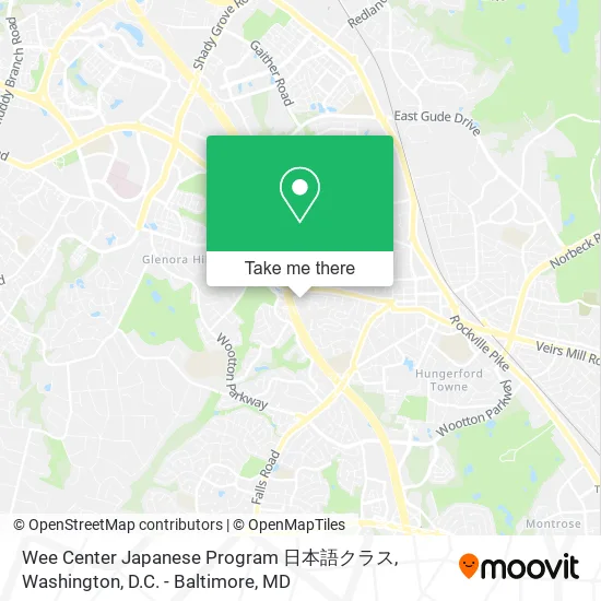 Mapa de Wee Center Japanese Program 日本語クラス