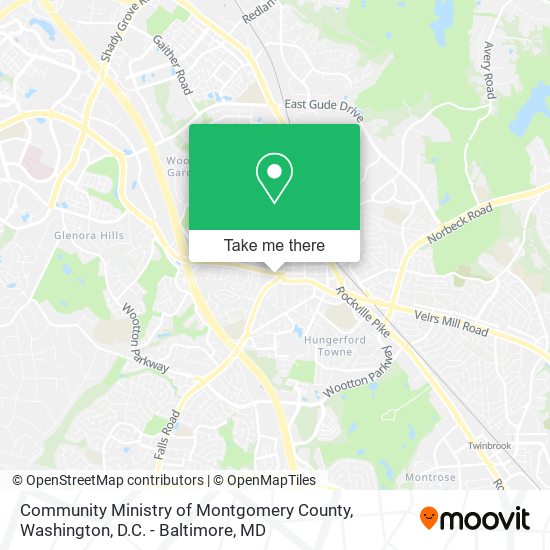 Mapa de Community Ministry of Montgomery County