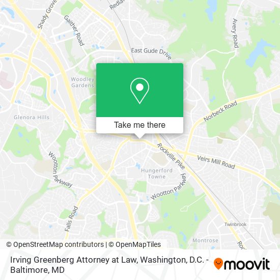 Irving Greenberg Attorney at Law map