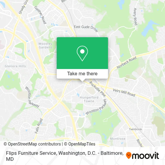 Flips Furniture Service map