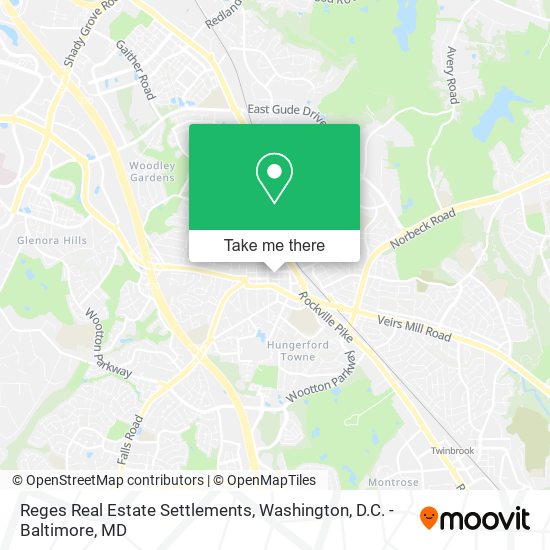 Reges Real Estate Settlements map