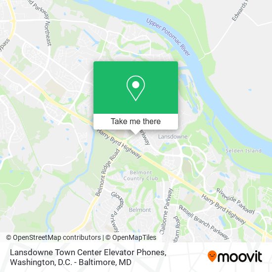 Lansdowne Town Center Elevator Phones map