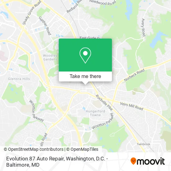 Evolution 87 Auto Repair map