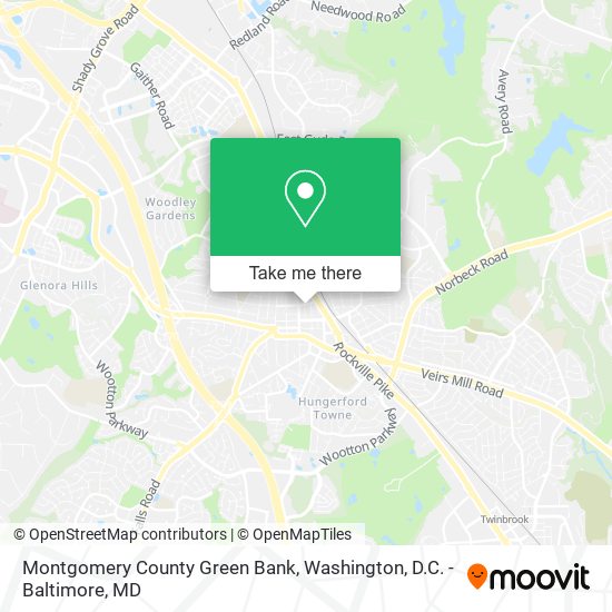 Mapa de Montgomery County Green Bank