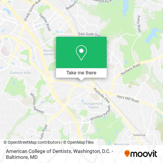 American College of Dentists map