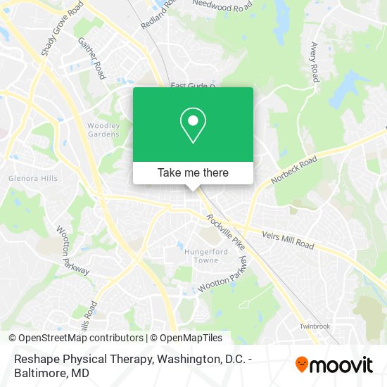 Reshape Physical Therapy map