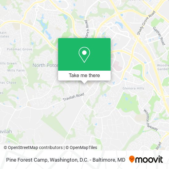 Pine Forest Camp map