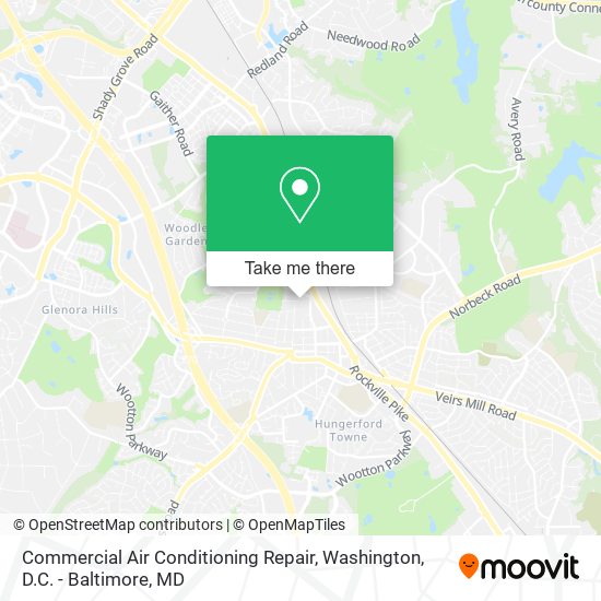 Commercial Air Conditioning Repair map