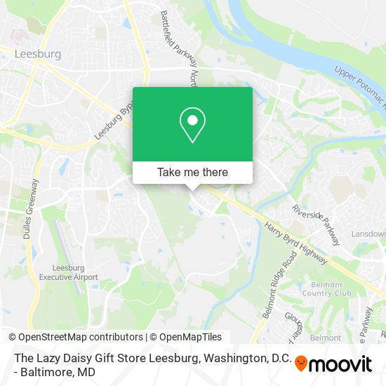 The Lazy Daisy Gift Store Leesburg map