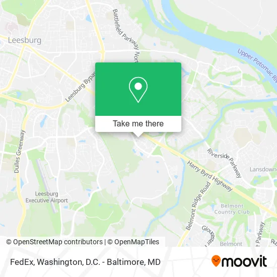 FedEx map