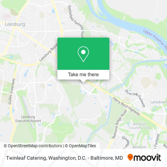 Twinleaf Catering map