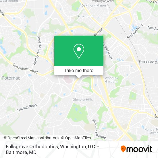 Fallsgrove Orthodontics map