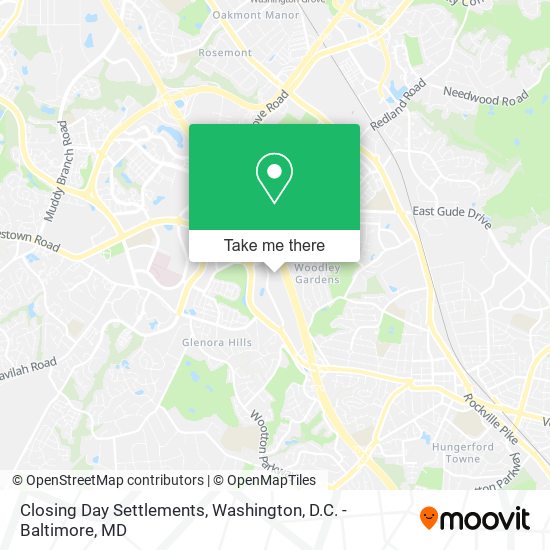 Mapa de Closing Day Settlements