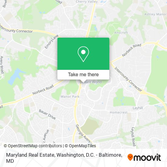 Maryland Real Estate map