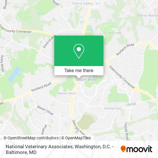 National Veterinary Associates map