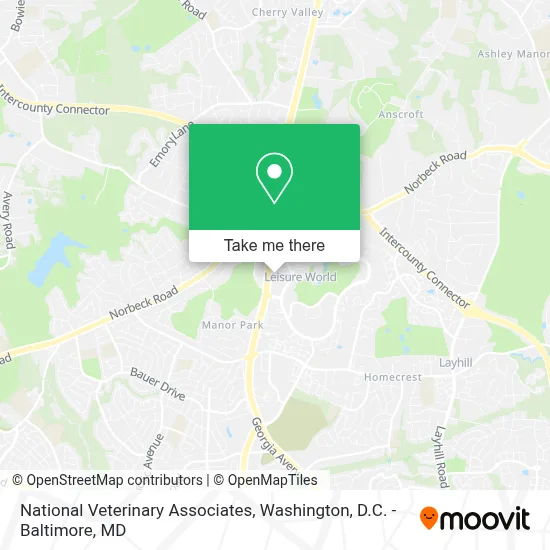 National Veterinary Associates map