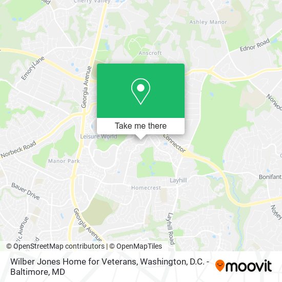 Wilber Jones Home for Veterans map