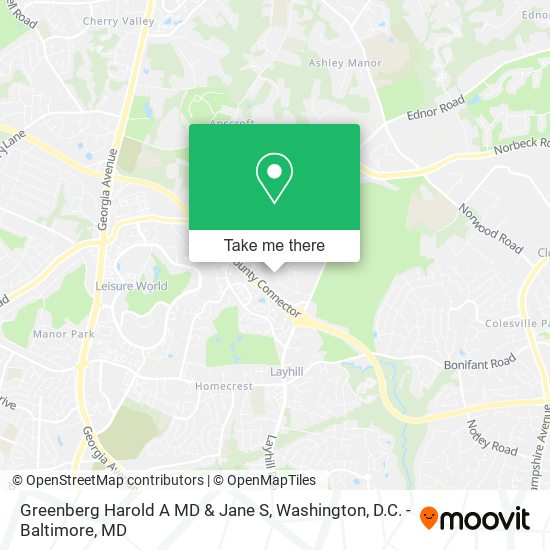 Greenberg Harold A MD & Jane S map