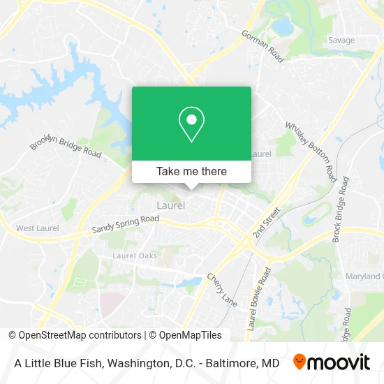 A Little Blue Fish map