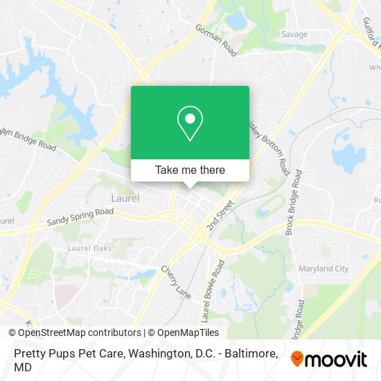 Pretty Pups Pet Care map