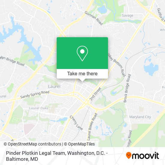 Pinder Plotkin Legal Team map