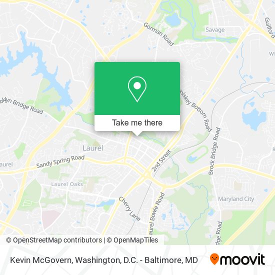 Kevin McGovern map