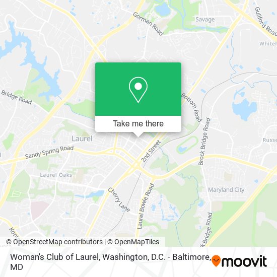 Woman's Club of Laurel map