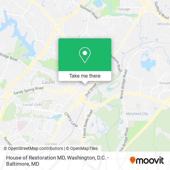 House of Restoration MD map