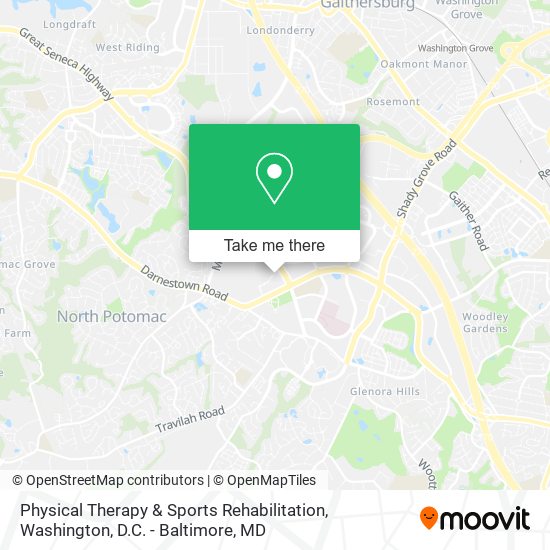 Physical Therapy & Sports Rehabilitation map
