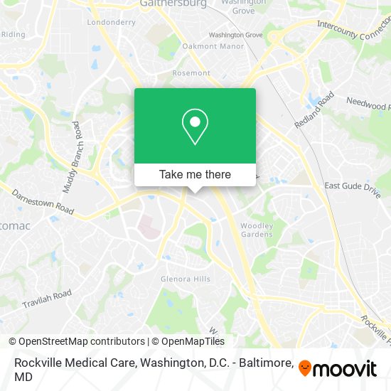 Mapa de Rockville Medical Care