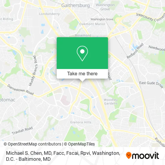Mapa de Michael S. Chen, MD, Facc, Fscai, Rpvi