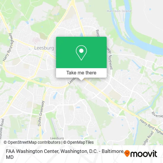 FAA Washington Center map