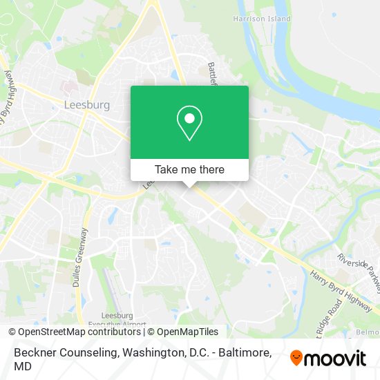 Beckner Counseling map