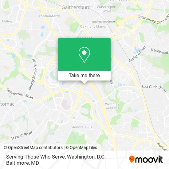 Serving Those Who Serve map