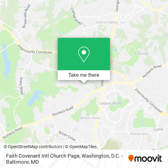 Faith Covenant Intl Church Page map