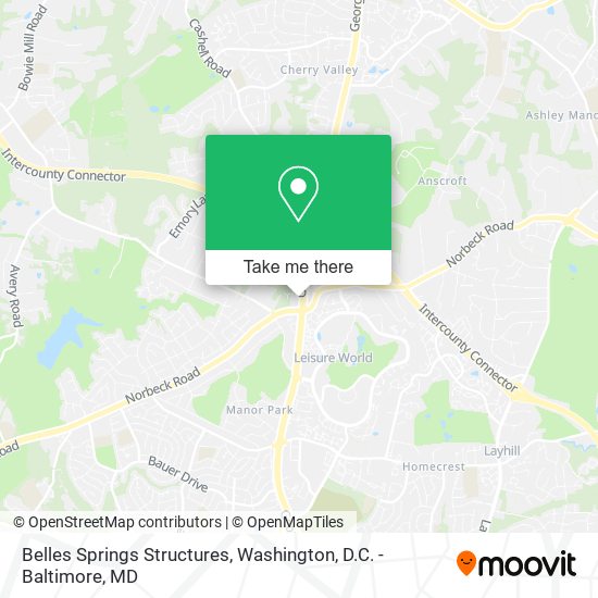 Belles Springs Structures map