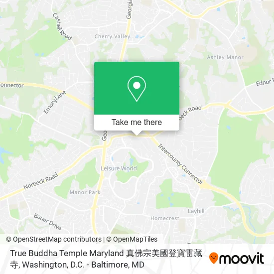 Mapa de True Buddha Temple Maryland 真佛宗美國登寶雷藏寺