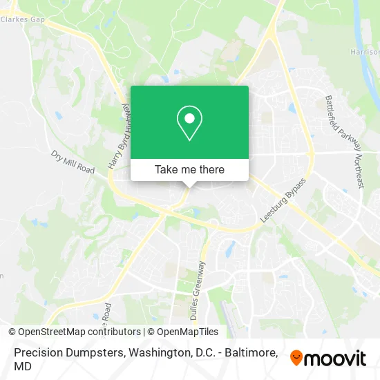 Mapa de Precision Dumpsters