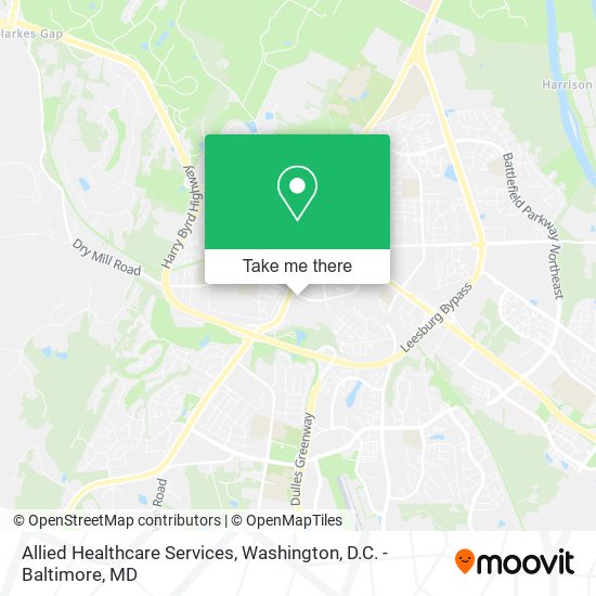 Allied Healthcare Services map