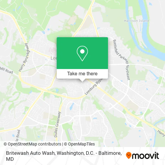 Mapa de Britewash Auto Wash