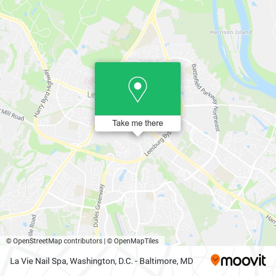 La Vie Nail Spa map