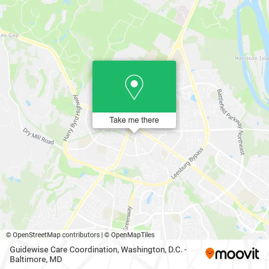 Mapa de Guidewise Care Coordination