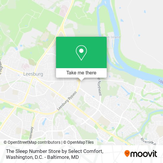 The Sleep Number Store by Select Comfort map